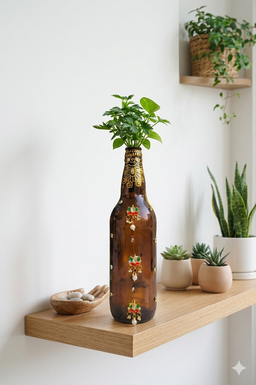 Kundan brown bottle